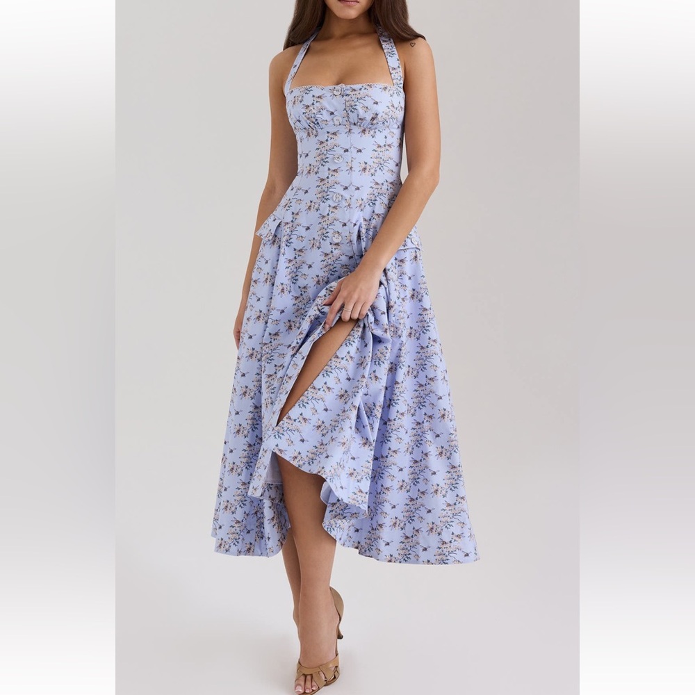 House of CB - Claudia Floral Halter Midi Dress